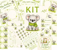 Aperçu - Affichage - Kit cahier et étiquettes kooala - Page de couverture