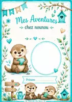 Aperçu - Affichage - Kit cahier et étiquettes loutre - Page 1