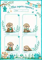 Aperçu - Affichage - Kit cahier et étiquettes loutre - Page 2