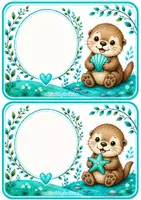 Aperçu - Affichage - Kit cahier et étiquettes loutre - Page 3