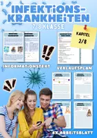 Vorschau - Arbeitsblätter - Infektionskrankheiten XL-Paket | Unterrichtsreihe "Immunsystem", Biologie 7./8. Klasse - Deckblatt