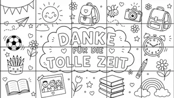 Vorschau - Arbeitsblätter - Abschiedsplakat - Klassenkunst - Seite 1