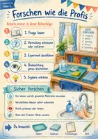 Vorschau - Arbeitsblätter - Forscherkartei Wasser entdecken – 8 sichere Mini-Experimente | Sachunterricht Klasse 2/3 - Seite 1