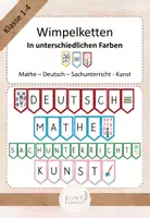 Vorschau - Poster - Wimpelkette Klassenraum Fächer - Deckblatt