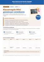 Vorschau - Arbeitsblätter - Klassenregeln-Mini zum Schuljahresbeginn - Deckblatt