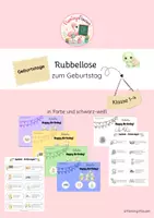 Vorschau - Anderer Materialtyp - Rubbellos Geburtstage Schildkröte - Deckblatt