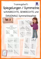 Vorschau - Arbeitsblätter - Spiegelungen Symmetrie - Trainingsheft Teil 3 - Deckblatt