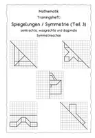 Vorschau - Arbeitsblätter - Materialpaket - Trainingshefte Spiegelungen, Symmetrie Teil 1 + 2 + 3 - Seite 2