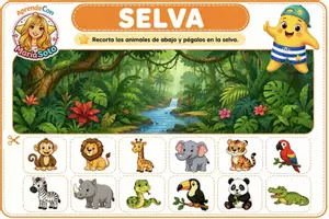 Vista previa - Unidades / Secuencias / Situaciones de Aprendizaje - Clasifica los animales. Láminas manipulativas de hábitats. Educación Infantil. Primaria. Estrellín - página 3