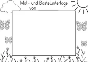 Vorschau - Mal- und Bastelvorlagen - Malunterlage/Bastelunterlage für den Kunstunterricht (Kl.1-4) - Seite 3