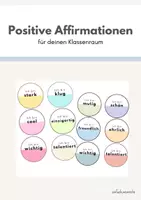 Vorschau - Poster - Positive Affirmationen Klassenraum - Deckblatt