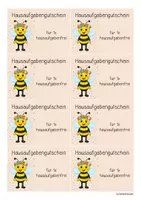 Vorschau - Mal- und Bastelvorlagen - Bienenklasse - Gutscheine (Klassentier) - Seite 3