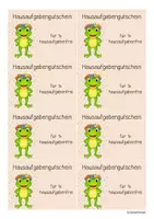 Vorschau - Mal- und Bastelvorlagen - Froschklasse - Gutscheine (Klassentier) - Seite 3
