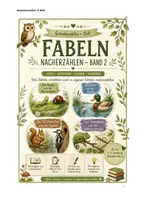 Vorschau - Stundenentwürfe - Nacherzählung von Fabeln, Materialpaket | Band 1 & 2 | Deutsch | Sekundarstufe I - Seite 1