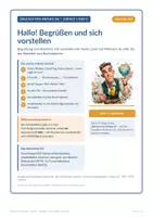 Vorschau - Unterrichtsreihen - DaZ-Grundkurs A1 – 5 Einheiten im Paket - Seite 1