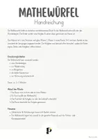 Vorschau - Aufgabenkarten - Mathewürfel - in 3 Versionen - Seite 2