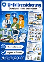 Vorschau - Arbeitsblätter - Unfallversicherung: Grundlagen, Schutz & GUV vs. Private UV - Deckblatt
