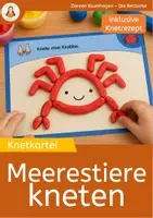 Vorschau - Aufgabenkarten - Meerestiere kneten – Knetkartei für Feinmotorik, Vorschule, Grundschule & Förderunterricht - Deckblatt
