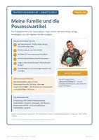 Vorschau - Unterrichtsreihen - Meine Familie - mein und dein (DaZ A1) - Deckblatt