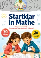 Vorschau - Stationenlernen - Schulstart Klasse 3 | Mathe Trainingsheft - Deckblatt