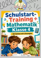 Vorschau - Stationenlernen - Schulstart Klasse 4 | Mathe Trainingsheft - Deckblatt