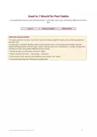 Vorschau - Arbeitsblätter - Used to / Would for Past Habits – Complete English Worksheet Pack with answer key, year 10 - Deckblatt