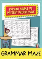 Vorschau - Arbeitsblätter - Present Progressive / Present Continuous: wachsendes Paket (Englisch) - Seite 1
