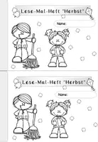 Vorschau - Arbeitsblätter - Lesen | Lese-Mal-Heft | Leseverstehen | Herbst | Deutsch Klasse 1-3 - Seite 2