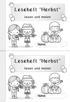 Vorschau - Arbeitsblätter - Lesen | Lese-Mal-Heft | Leseverstehen | Herbst | Deutsch Klasse 1-3 - Seite 3