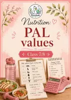 Vorschau - Arbeitsblätter - Nutrition: PAL Values – Bilingual Biology Worksheet with Solutions | Class 7/8 - Deckblatt