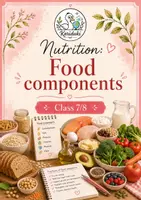Vorschau - Arbeitsblätter - Nutrition: Food components (with solutions) - Deckblatt