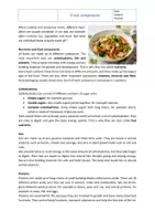 Vorschau - Arbeitsblätter - Nutrition: Food components (with solutions) - Seite 1