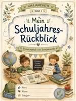 Vorschau - Stundenentwürfe - Mein Schuljahresrückblick | Erinnerungsheft zum Schuljahresende | Grundschule Klasse 3-4 - Deckblatt
