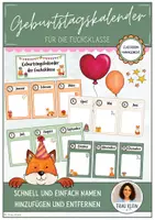 Vorschau - Poster - Geburtstagskalender (Fuchsklasse) - Seite 1