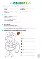 Vorschau - Arbeitsblätter - Vocabulary Colours - Seite 1