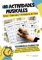 Vista previa - Hojas de trabajo - 80+ Actividades | Notas, Intervalos y Armaduras de Clave - Portada
