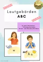 Vorschau - Fördermaterial/Inklusion - Lautgebärden - Deckblatt