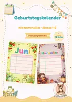 Vorschau - Poster - Geburtstagskalender Grundschule - Seite 1