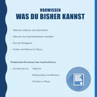 Vorschau - Arbeitsblätter - Betrag, Abstandsformel, Orthogonalität - Seite 1