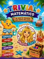 Vista previa - Unidades / Secuencias / Situaciones de Aprendizaje - Trivial Estrellín. Matemáticas 3.º de Primaria. Juego de repaso completo DUA - Portada