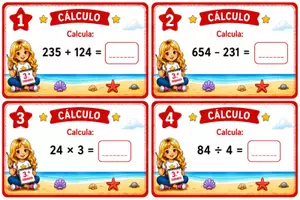 Vista previa - Unidades / Secuencias / Situaciones de Aprendizaje - Trivial Estrellín. Matemáticas 3.º de Primaria. Juego de repaso completo DUA - página 3