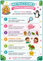 Vista previa - Unidades / Secuencias / Situaciones de Aprendizaje - Láminas de observación de animales. Atención, vocabulario y comprensión oral.Infantil y Primaria - página 2