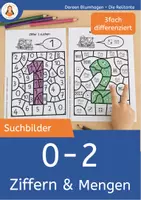 Vorschau - Arbeitsblätter - Suchsel Zahlen 0–10 | Ziffern & Mengen suchen | Mathematik, Klasse 1, Vorschule & Förderschule - Seite 1