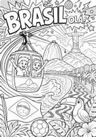 Vorschau - Arbeitsblätter - Brasilien MEGABUNDLE - Wissenskartei, Lückentext, Steckbrief, Suchsel, Quizkarten, POP Art Malvorlagen - Seite 2