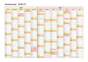 Vorschau - Arbeitsblätter - Stoffverteilungsplan. Jahresplan für das Schuljahr 2026/27 Hessen zum Bearbeiten - Seite 2