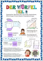 Vorschau - Arbeitsblätter - Der Würfel - Teil 2! - Deckblatt