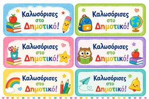 Προεπισκόπηση - Φύλλα εργασίας - Καλωσόρισες στο Δημοτικό_ Σετ Ετικετών - Σελίδα 2