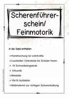Vorschau - Arbeitsblätter - Scherenführerschein für die 1. Klasse (Feinmotorik) - Seite 2