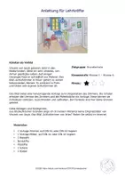 Vorschau - Mal- und Bastelvorlagen - Kunst Vincent van Gogh, Schlafzimmer in Arles, Grundschule - Seite 3