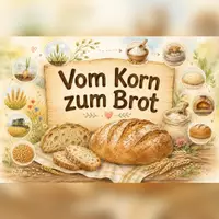 Vorschau - Bildkarten - Kamishibai „Vom Korn zum Brot“ + Legekreis | Bildungsreise Getreide, Mühle & Brot | Erntedank | Kita | Kindergarten | Vorschule | Sachunterricht | Bauernhof - Deckblatt